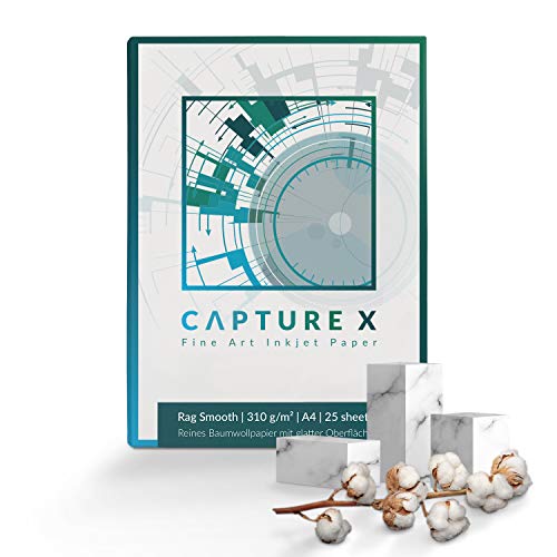 CAPTURE X Rag Smooth, 310g/m², A4, 25 Blatt Box - glatte...