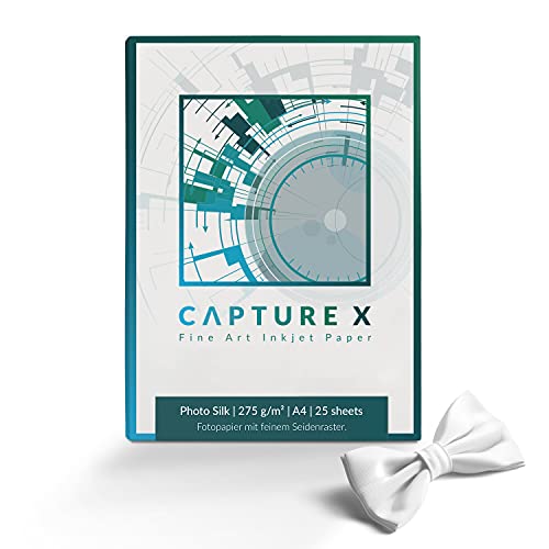 CAPTURE X Photo Silk, 275g/m², A4, 25 Blatt Box - Seidenraster - ideale...