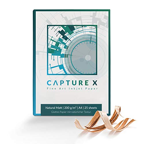 CAPTURE X Natural Matt, 200g/m², A4, 25 Blatt Box - natürliche Struktur -...